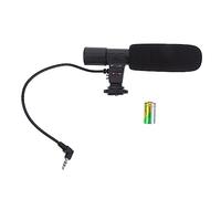 Gatuida 2pezzi Microfono Per Fotocamera Dslr Microfono Digitale Leggero e Portatile Con Connettore Stereo Per Registrazioni Di Fotografia e Interviste Alta Sensibilità e Facile Da