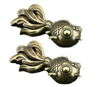 Gatuida 2pezzi Ornamento Portachiavi Design Di Pesce Ciondolo Portachiavi Gadget in Metallo Ciondolo Decorativo e Pratico