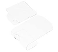 Gatuida 2pezzi Palette Trasparenti Per Manicure e Vassoi Per Miscelazione Palette Ergonomiche Per Mescolare Cosmetici Leggere e Portatili