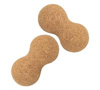 Gatuida 2pezzi Palline da Massaggio in Sughero per Terapia Arachidi Doppie Sfere Massaggiante per Lacrosse Strumento Manuale per Recupero dei Tessuti Profondi Portatile per Yoga e Fitness