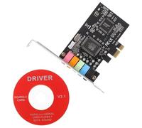 Gatuida 2pezzi Pcie Sound Card Canale Con Bracket Basso Audio e Compatibilità Software Per Desktop