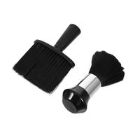 Gatuida 2pezzi Pennello da Barbiere Spolverino per Collo Ergonomico Setole Morbide per Rasatura Maschile e Styling Capelli