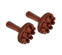 Gatuida 2pezzi Per Massaggi in Legno Strumento Per Massaggi Terapeutici Massaggiatore Per Corpo Adatto Per Collo Spalle Addome Schiena Gambe Braccia Punti Di Agopuntura Per Manuale Come Pr