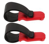 Gatuida 2pezzi Portaocchiali Auto Rosso Clip Per Occhiali Da Sole Con Funzione Parasole Organizzatore Per Ricevute e Biglietti Per Interni Veicolo