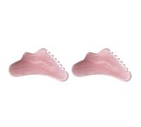 Gatuida 2pezzi Raschietto Guasha Resina Per Massaggio Strumento Drenante Per Corpo e Viso Per Automassaggio e Rilassamento Design Ergonomico e Sicuro Con Superficie Liscia
