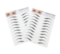 Gatuida 2pezzi Sopracciglia Finte Adesive Per Donna e Uomo Tatuaggi Sopracciglia Naturali Impermeabili Strumento Di Trucco Per Trasformazione Istantanea