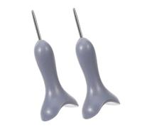 Gatuida 2pezzi Strumento Stilo Braill Penna per Scrivere Braille per Non Vedenti Ausilio Educativo per Imparare Braille Casa Classe Grigio