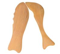 Gatuida 2pezzi Tavoletta Massaggiante Legno Strumento Per Massaggi Corpo Viso e Collo Leggero e Pratico Per Uso Personale e Professionale