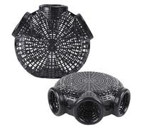 Gatuida 2pezzi Trappola Da Pesca Portatile in Plastica Resistente All Usura Per Cattura Di Granchi e Gamberetti Leggera e Facile Da Trasportare Per Stagni Fiumi