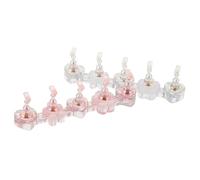 Gatuida 2set Mani per Esercitarsi le Unghie Supporto Magnetico in Resina Trasparente Forma di Cuore e Striscia Colori Olografici Ispirati ai Fenomeni Naturali Leggero e Portatile