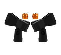 Gatuida 2sets Clip Per Microfono Con Adattatore Vite Supporto Regolabile Antiscivolo Per Microfoni Cablati e Wireless Per Streaming Live Discorsi Pubblici e Registrazione Musicale