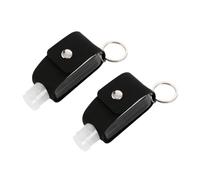 Gatuida 2sets Flacone Portatile in Pu Copribottiglia in Plastica e Metallo di Contenitori per Profumo Gel Lavamani e Cosmetici