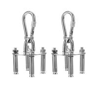 Gatuida 2Sets Ganci per Oscillante Inossidabile per Sospesa e Yoga Resistente Corrosione Facile Installazione Adatto per e