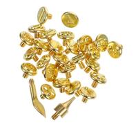 Gatuida 2sets Timbri per Lettere da Pirografia in Ottone Ferri da Marchiatura per Progetti Fai Te su Legno Pelle e Carta Kit Artigianato