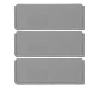 Gatuida 3 divisori di ricambio per portapranzo Bento, grigi | Divisori in plastica per bento box da 5,12x1,97" per adulti, ideali per picnic all'aperto, campeggio e come