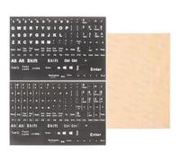 Gatuida 3 Fogli Adesivi per Tastiera Inglese in PVC Etichette Sostitutive per Tastiera Desktop e Laptop Adesivi Lettere Resistenti e Facili da Applicare e Computer