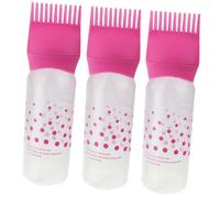 Gatuida 3 pezzi Applicatori per con Pettine Graduato per Colorazione e Bottiglie per e Trattamento Facili da Usare Colore Rosa