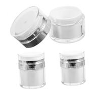 Gatuida 3 pezzi Barattoli da Viaggio Vuoti Bottiglie a Doppio Livello Antiperdita per Crema e Lozione Compatti e Leggeri per Cosmetici e Viaggi