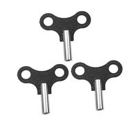 Gatuida 3 pezzi Chiavi in Metallo per Carica Orologi Meccanici Maneggevoli e Resistenti Accessori Precisi per Pendoli e Sveglie Meccaniche Design Antiscivolo e Compatto