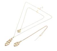 Gatuida 3 Pezzi Collana Portapietre Acciaio Inossidabile Gabbia Portacristalli Regolabile per Gioielli DIY Adattabile per Donna e Uomo Accessorio Leggero e Versatile