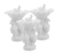 Gatuida 3 Pezzi Decorazione Del Di Tavolo Di Sabbia Mobili Per La Casa Delle Bambole in Miniatura Fornitura Di Mini Casa Disposizione Del Micro Paesaggio Mini Mobili Bianca Resina