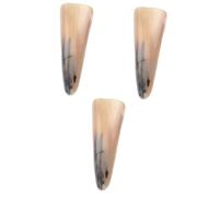Gatuida 3 Pezzi Design Ergonomico Piastra Raschiante in Corno Guasha Buffalo Horn Board Raschiatura Del Corpo Manuale Massaggio Multifunzionale