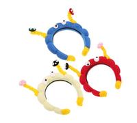 Gatuida 3 Pezzi Fascia Capelli Cute Funghi per Donna e Ragazze Accessorio Cartoon Morbido e Leggero per Trucco Spa e Lavaggio Viso Elastico Confortevole e Resistente