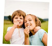 Gatuida 3 Pezzi Fischietti in Legno Fai Da Te Per Bambini e Adulti, Fischio Del Treno a Coulisse, Giocattoli Educativi Musicali Per Feste e Compleanni