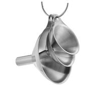 Gatuida 3 pezzi Imbuto Cucina in Acciaio Inossidabile con Rete Fine Manico Anello per Olio e Salsa Soia Mini Imbuto Filtro per Trasferimento Liquidi