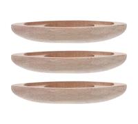 Gatuida 3 Pezzi Mini Barche di Legno Decorazione in Miniatura Canoa Incompiuta Accessori da Spiaggia per Casa delle Bambole Arredamento Paesaggistico Nautico per Soggiorno e Ufficio