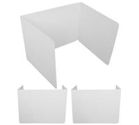 Gatuida 3 Pezzi Pannello Divisorio per Scrivania in Plastico Bianco Installazione Flessibile per Studenti e Aule, per Promuovere la Privacy Personale Durante Lo Studio