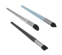 Gatuida 3 pezzi Pennelli per Pittura Olio con Testa Morbida Strumenti Portatili per Sfumare e Dettagliare per Tecniche Artistiche e Supporti Diversi