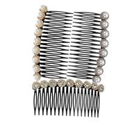 Gatuida 3 pezzi Pettini Laterali per Capelli Donna con Perle e Strass Pettine Decorativo per Acconciature da Festa Accessori Capelli Eleganti per Ragazze e Cerimonie