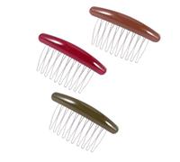 Gatuida 3 pezzi Pettini per Acconciature Antiscivolo in Pettini Laterali per Capelli con Denti Intrecciati Accessori Colorati per Styling Elegante e Fermo per Feste e Occasioni Speciali