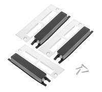 Gatuida 3 pezzi Piastra Rinforzo Porta in Resistente con Copertura Foro Serratura Facile Installazione con Elementi di Fissaggio per Uso Residenziale e Commerciale Kit Riparazione per