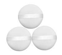 Gatuida 3 pezzi Puff in Cotone per Viso e Corpo Spugna Trucco Lavabile per Polvere Libera Fissante e Blush e Delicato per Sensibile