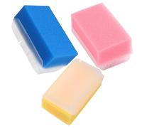 Gatuida 3 pezzi Spugne Colorate per Bagnetto Riutilizzabili e Giallo Spazzola Massaggiante per Bagno Strumento Educativo per Nuove Mamme Materiale e Design