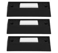 Gatuida 3 pulsanti per campanello, pulsante per campanello cablato | Campanello da garage a parete di ricambio con luce LED, compatibile con la maggior parte dei campanelli a filo, luce bianca