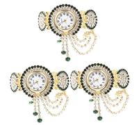 Gatuida 3 Pz Orologio Da Polso Regali Per Le Donne Oltre i 50 Anni Orologi Da Donna Regali Da Tennis Donne Regali Di Cristallo Per Le Donne Piccolo Accessori Lega Fitness Orologi Al Quarzo