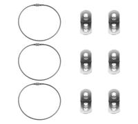 Gatuida 3 set di ancoraggi antiribaltamento per mobili: ancoraggi per mobili a prova di bambino - di sicurezza per armadietti - elementi di fissaggio antiribaltamento per librerie