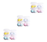 Gatuida 3 Set Di Custodia Per Lenti A Contatto Sicura Per Gli Occhi Per Casa Viaggio Compatto Leggero Facile Da Aprire/chiudere Decorativo 4 Pezzi*3