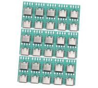 Gatuida 3 Set di Scheda Convertitore PCB USB C 3.1 Connettore Femmina Tipo C per Conversione Cavo 10 Pezzi * 3