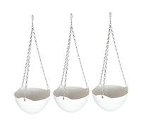 Gatuida 3 set Fioriere Sospese Inossidabile Vasi Appendere per Piante Clorofito per e Vasetti Decorativi Resistenti e Pratici