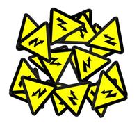 Gatuida 30 pezzi Adesivi Avvertimento Elettrico Etichette Adesive Sicurezza Alta Tensione Resistenti e Facili da Applicare per Depositi Uffici Scuole e Centri Sportivi