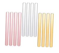 Gatuida 30 Pezzi Bastoncini Gelato Acrilico Specchio Argento Rosa Oro Bastoncini Creativi per Dessert Fai da Te Materiali Sicuri e Riutilizzabili per Gelati Cake Pop e Dolci per Casa