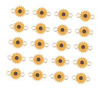 Gatuida 30 pezzi Ciondoli Girasole in Lega Doppio per Gioielli e Portachiavi Te Decorazioni Appese per Collane e Bracciali Design Elegante e Resistente