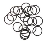 Gatuida 30 Pezzi Piccolo grembiule di gomma squilli di tromba parti di strumenti tromba muta tubo di collegamento del bocchino della tromba tappo a tromba gomma da cancellare Nero