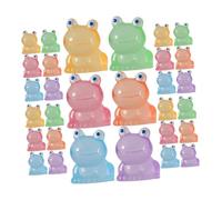 Gatuida 30 Pezzi Rana che illumina buio light lovable unique decorazione per esterni piccoli arredamento mini ornamenti di rana ornamento animale adorabile da tavolo resina