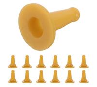 Gatuida 30 Tettarelle in Silicone per Allattamento Domestici, Morbide e Confortevoli per Cuccioli, Gattini e Coniglietti Newborn, Colore Giallo