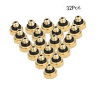 Gatuida 32 Pezzi Ugelli Nebulizzatori in Ottone Senza Piombo Orifizio per Sistemi di Raffreddamento Esterni Adatti per Giardinaggio, Serra e Controllo della Polvere